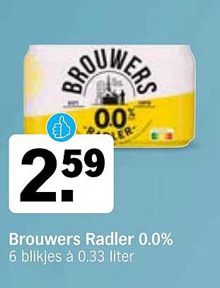 Brouwers Radler 0.0%