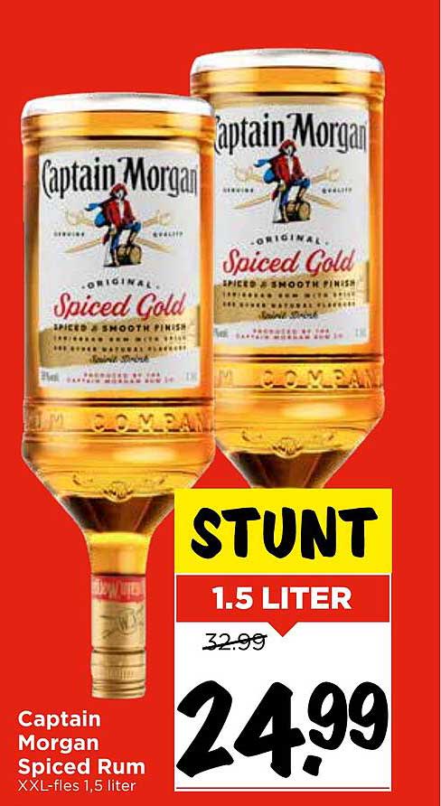 Captain Morgan Spiced Rum 1,5 liter