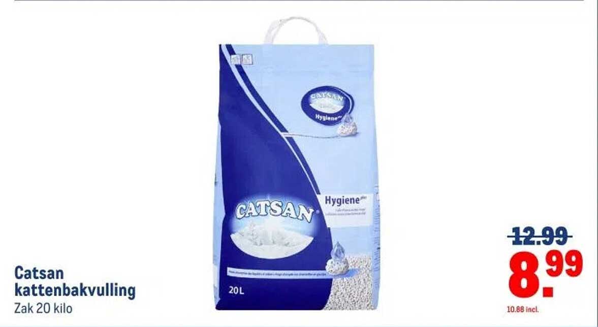 Catsan kattenbakvulling Zak 20 kilo