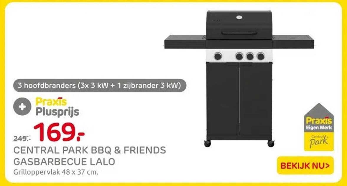CENTRAL PARK BBQ & FRIENDS GASBARBECUE LALO
