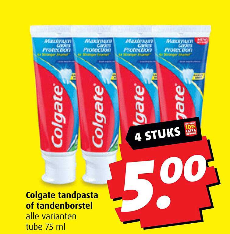 Colgate tandpasta of tandenborstel alle varianten tube 75 ml