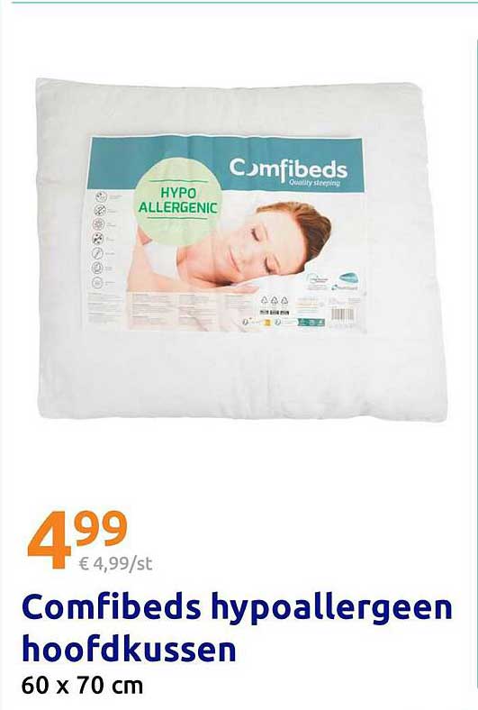 Comfibeds hypoallergeen hoofdkussen