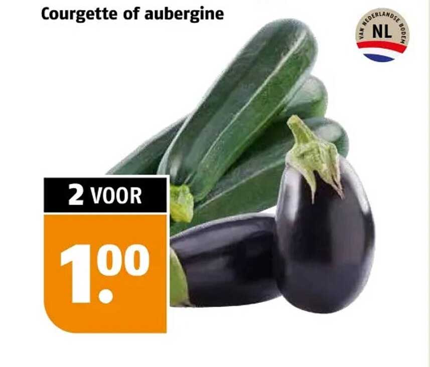 Courgette of aubergine