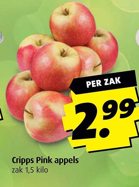 Cripps Pink appels zak 1,5 kilo