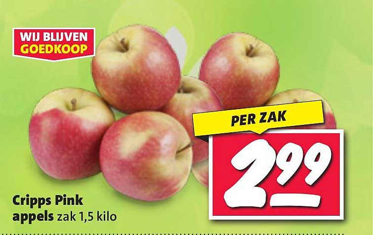 Cripps Pink appels zak 1,5 kilo