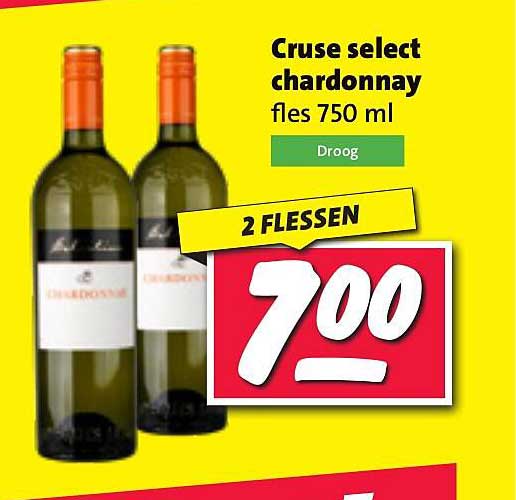 Cruse select chardonnay fles 750 ml