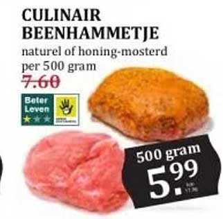 CULINAIR BEENHAMMETJE