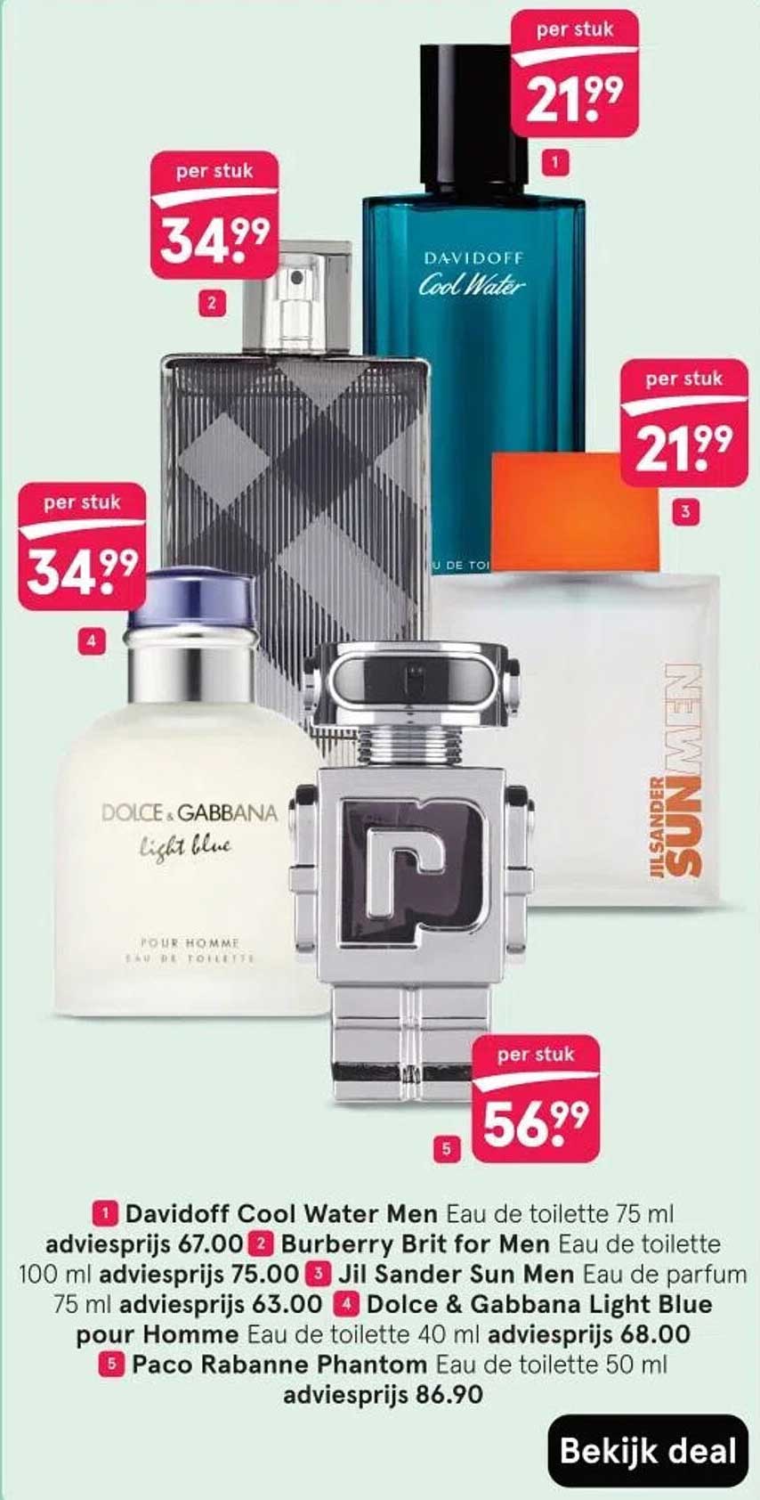 Davidoff Cool Water Men Eau de Toilette 75 ml