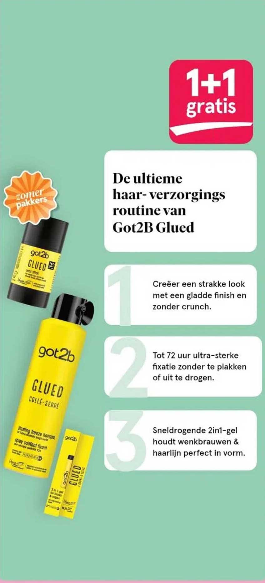 De ultieme haar- verzorgings routine van Got2B Glued