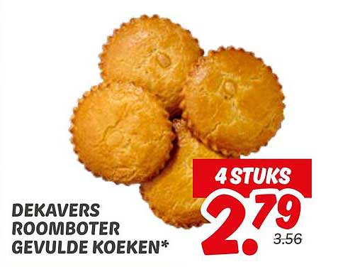 DEKAVERS ROOMBOTER GEVULDE KOEKEN
