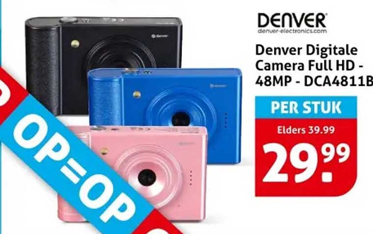 Denver Digitale Camera Full HD - 48MP - DCA4811B