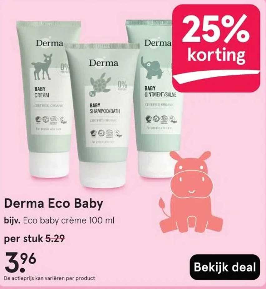 Derma Eco Baby bijv. Eco baby crème 100 ml