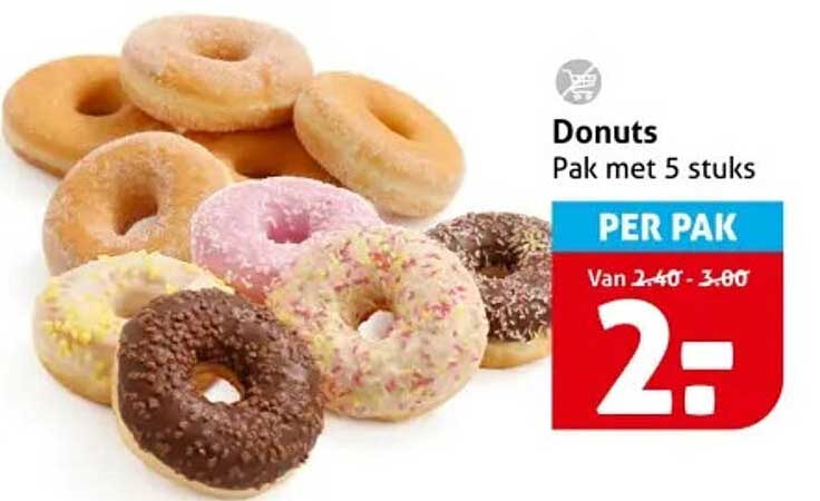 Donuts Pak met 5 stuks