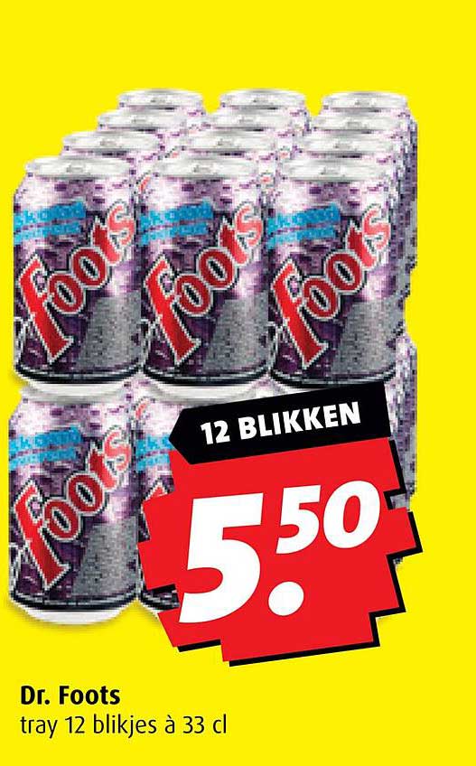 Dr. Foots tray 12 blikjes à 33 cl