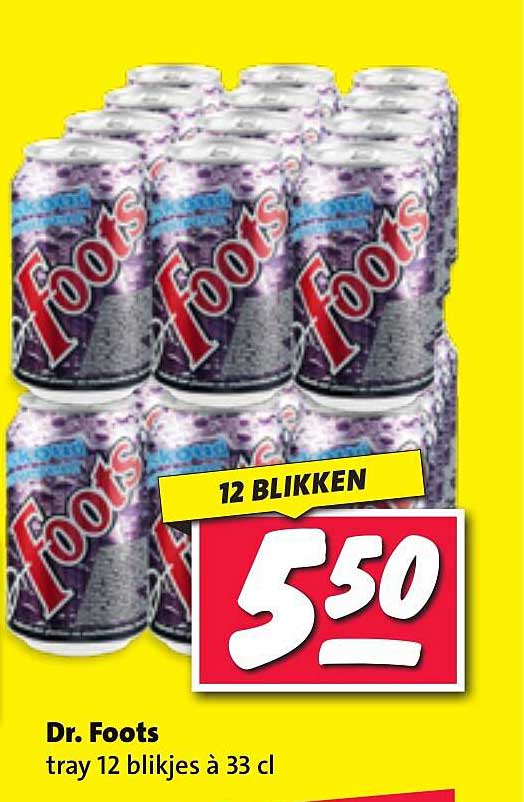 Dr. Foots tray 12 blikjes à 33 cl