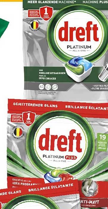 Dreft Platinum en Platinum Plus Afwasmiddel