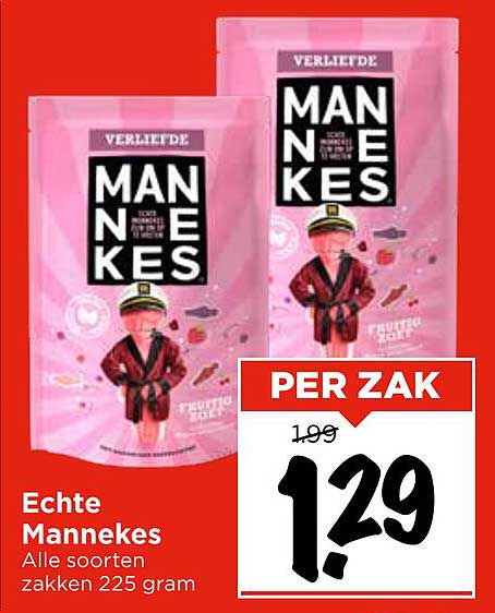 Echte Mannekes 225 gram