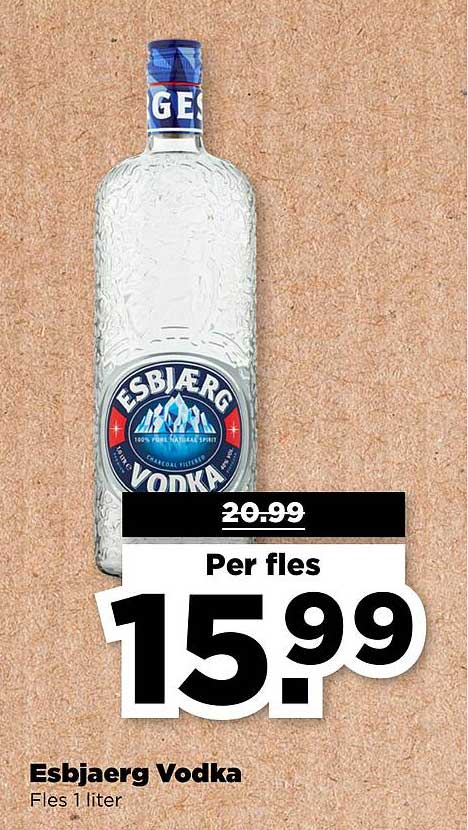 Esbjærg Vodka - Fles 1 liter