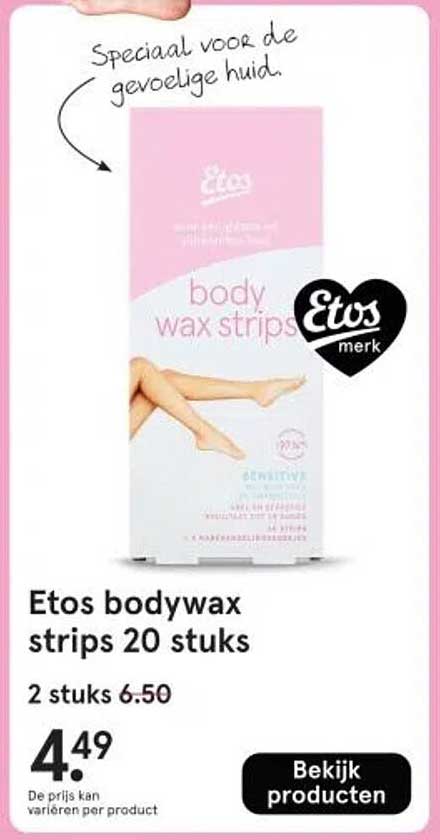 Etos bodywax strips 20 stuks