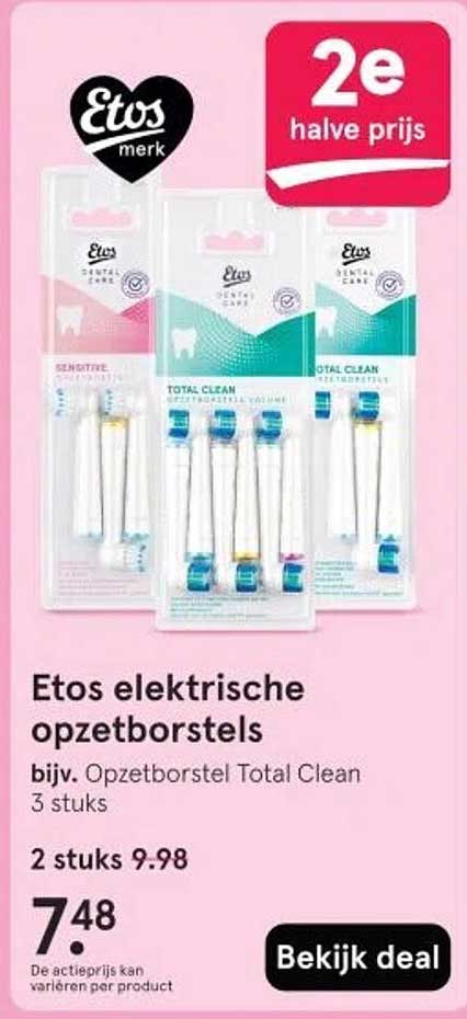Etos elektrische opzetborstels