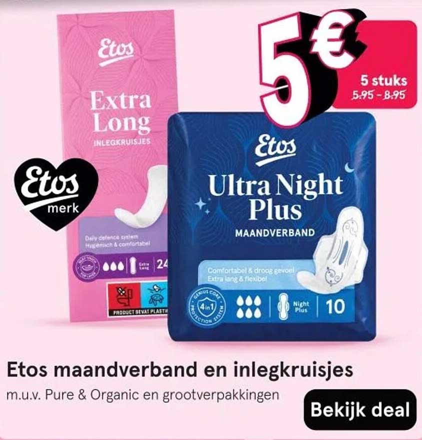 Etos maandverband en inlegkruisjes
