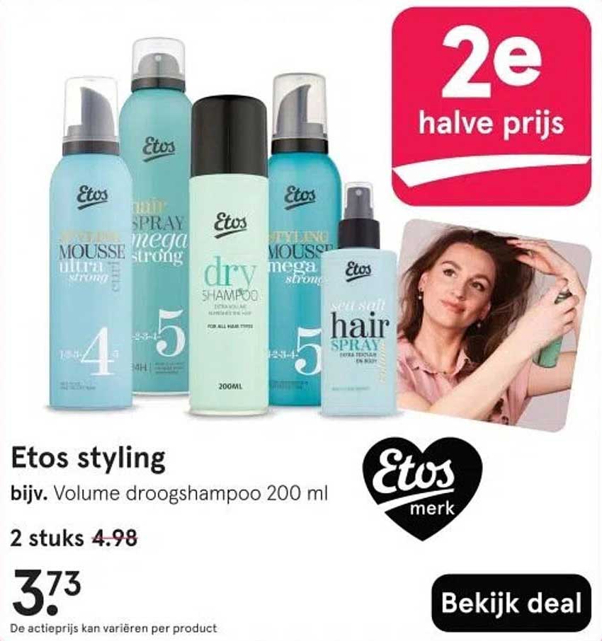 Etos styling bijv. Volume droogshampoo 200 ml