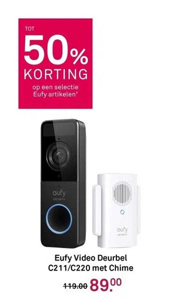 Eufy Video Deurbel C211/C220 met Chime