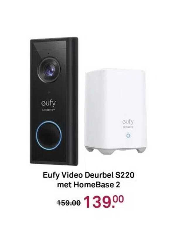 Eufy Video Deurbel S220 met HomeBase 2