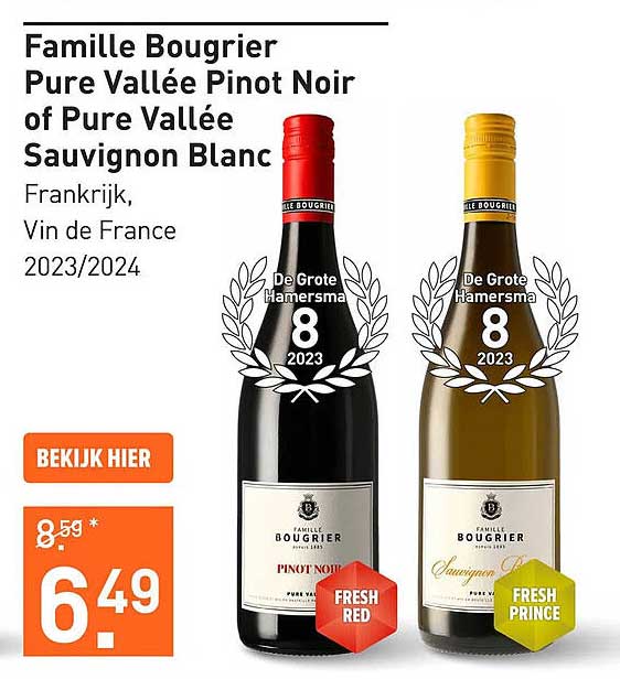 Famille Bougrier Pure Vallée Pinot Noir of Pure Vallée Sauvignon Blanc