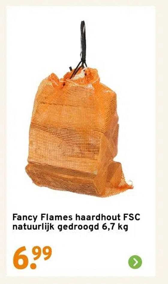 Fancy Flames haardhout FSC natuurlijk gedroogd 6,7 kg