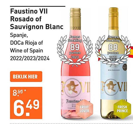 Faustino VII Rosado of Sauvignon Blanc