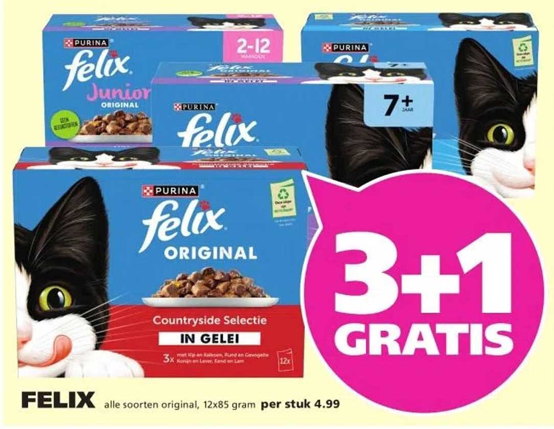  FELIX alle soorten original, 12x85 gram per stuk 4.99