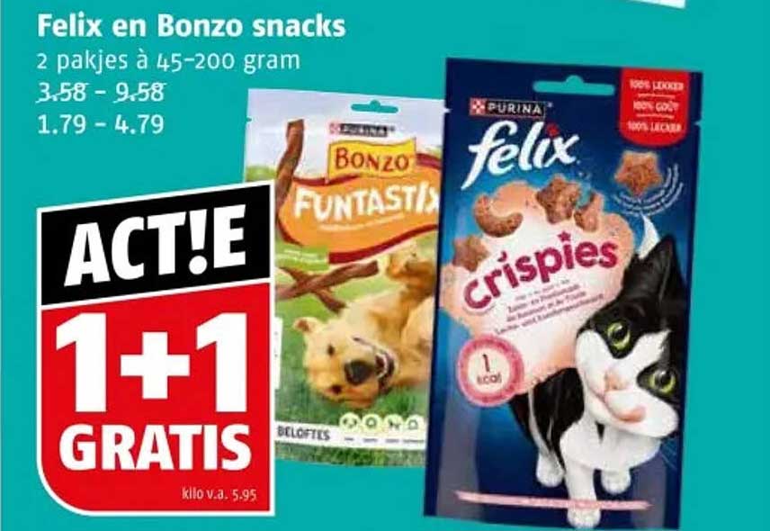 Felix en Bonzo snacks