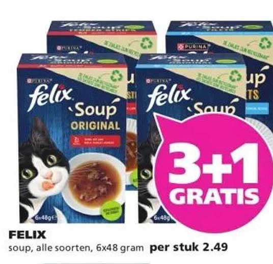 FELIX soup, alle soorten, 6x48 gram per stuk 2.49
