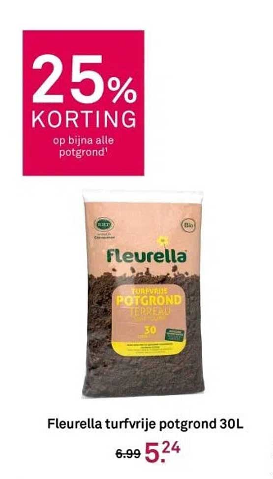 Fleurella turfvrije potgrond 30L