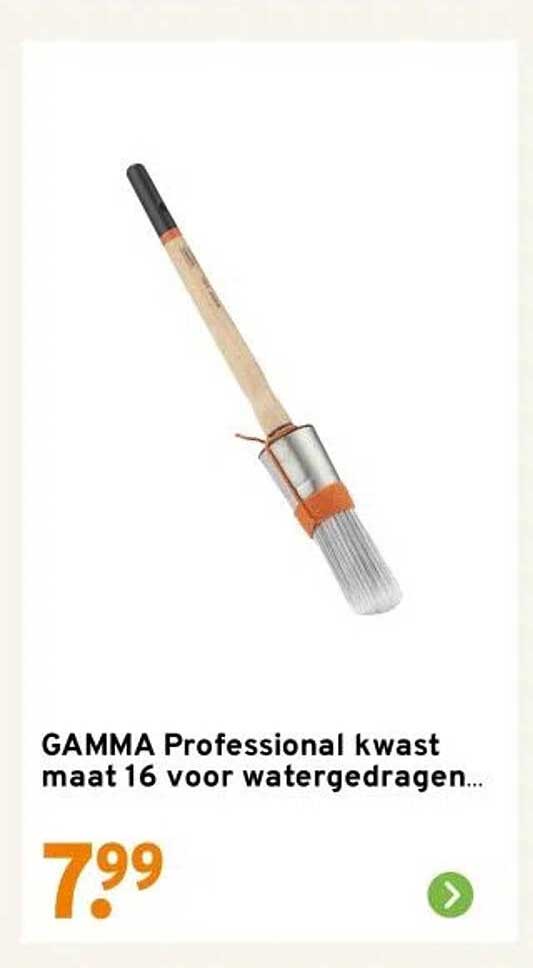 GAMMA Professional kwast maat 16 voor watergedragen...