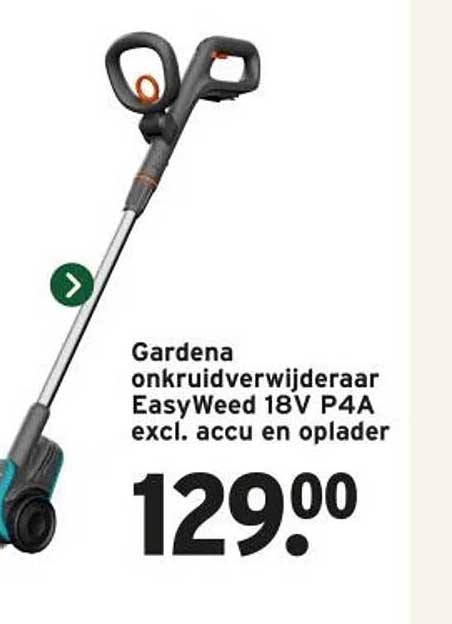 Gardena onkruidverwijderaar EasyWeed 18V P4A excl. accu en oplader