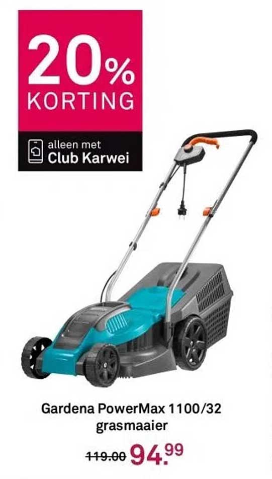 Gardena PowerMax 1100/32 grasmaaier