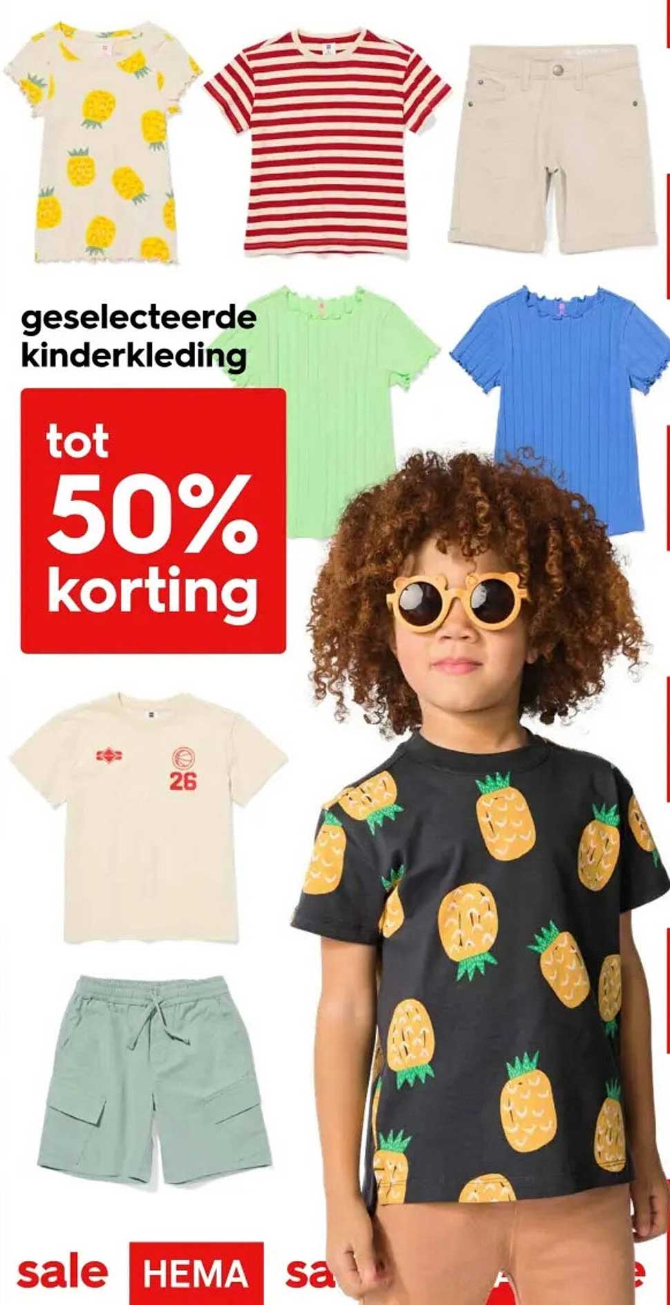 Geselecteerde kinder kleding tot 50% korting