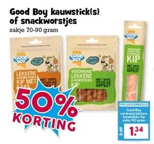 Good Boy kauwstick(s) of snackworstjes