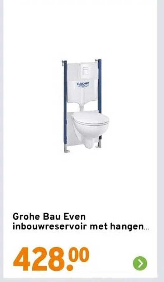 Grohe Bau Even inbouwreservoir met hangen...