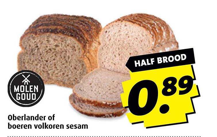 HALF BROOD Oberlander of boeren volkoren sesam