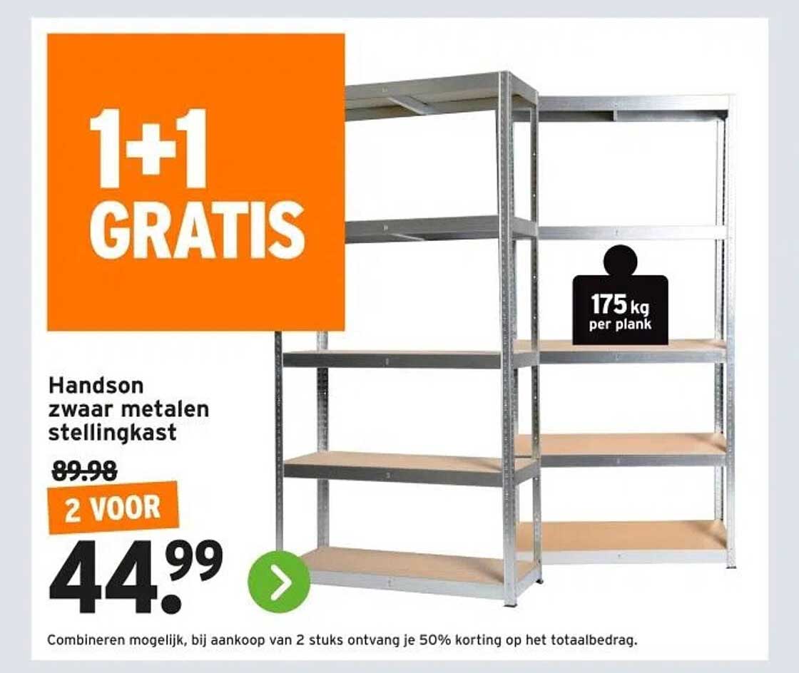 Handson zwaar metalen stellingkast