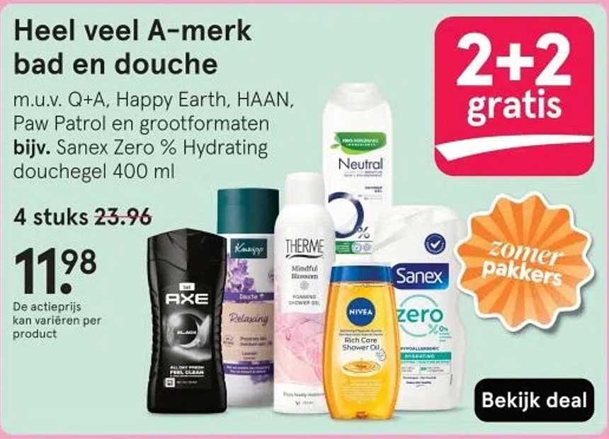 Heel veel A-merk bad en douche