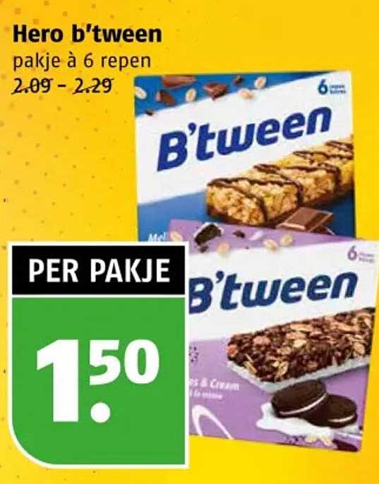 Hero b’tween pakje à 6 repen