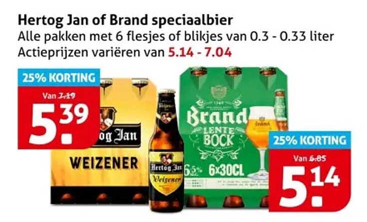 Hertog Jan of Brand speciaalbier