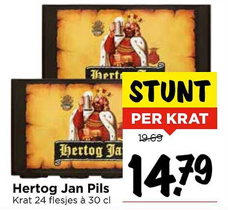 Hertog Jan Pils Krat 24 flesjes à 30 cl