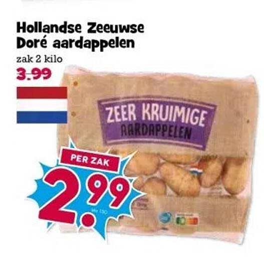 Hollandse Zeeuwse Doré aardappelen