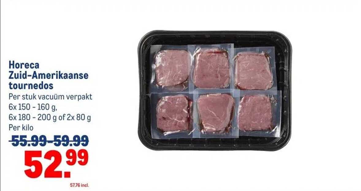 Horeca Zuid-Amerikaanse tournedos