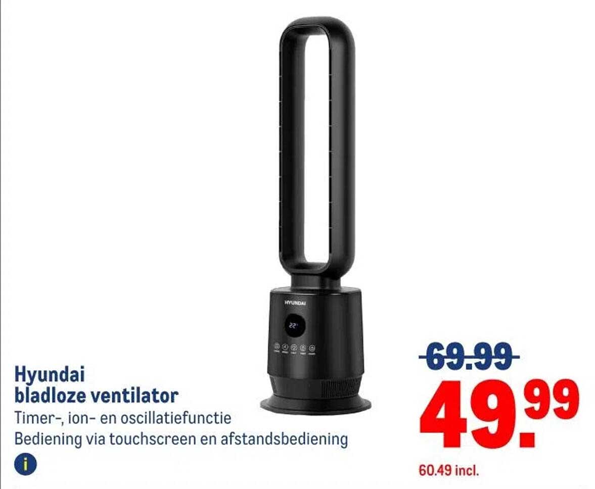 Hyundai bladleze ventilator